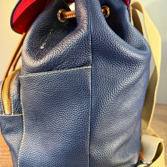 Dooney & Bourke Large Navy Pebbled Leather Murphy Backpack main image 9